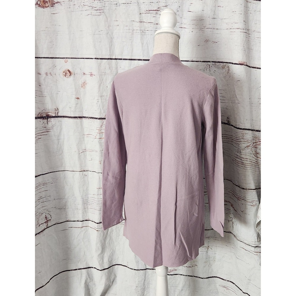 Eileen Fisher Organic Cotton‎ Lilac Cardigan Size Small - Picture 3 of 6